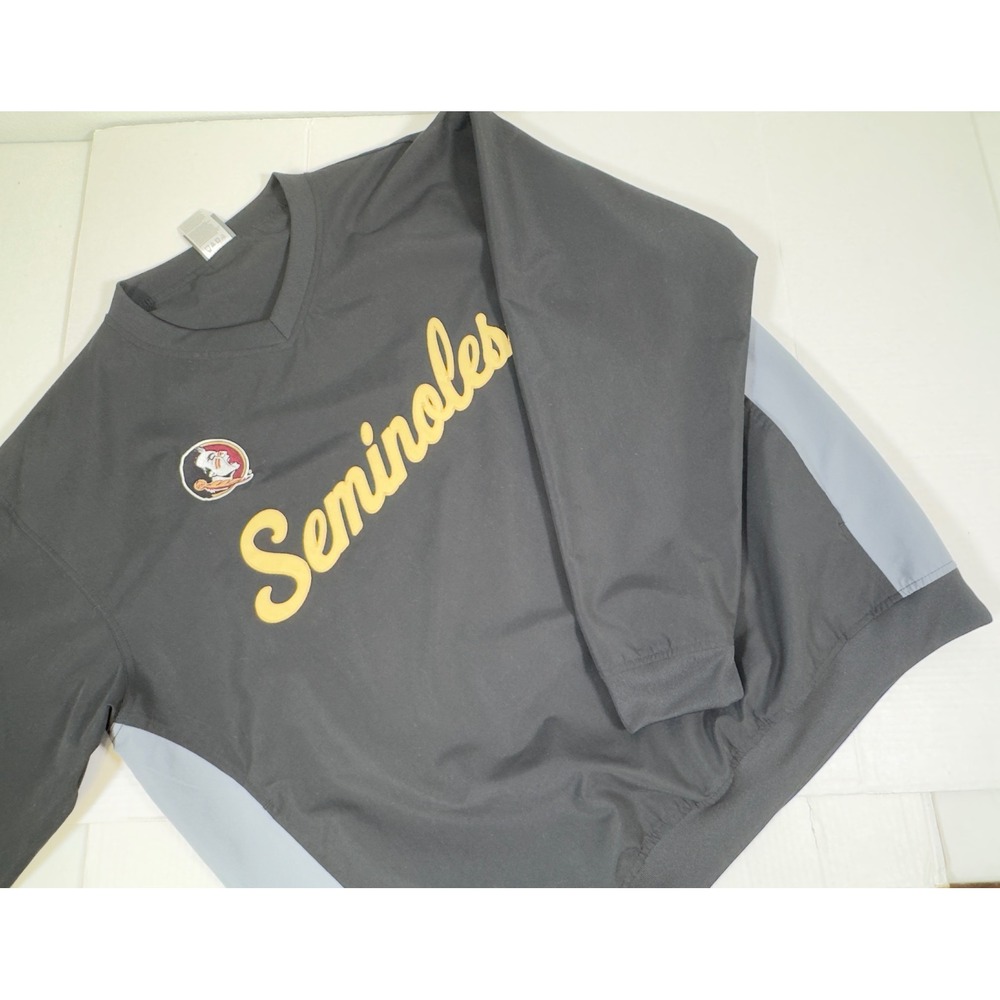Knights Apparel Mens Florida‎ State Seminoles Pullover Windbreaker Jacket Large